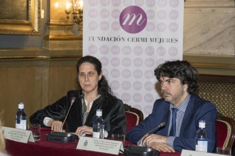 Mario Garcés durante su intervención en la II Conferencia Sectorial de Mujeres con Discapacidad