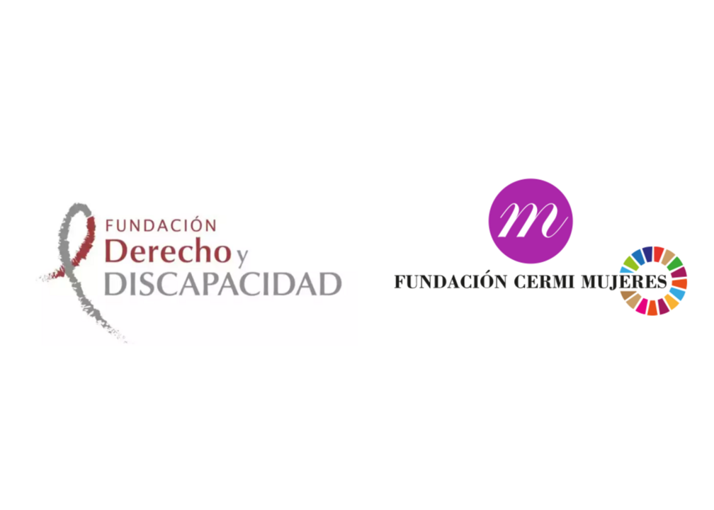 Logotipo de Fundación DERECHO Y DISCAPACIDAD, y Fundación CERMI Mujeres